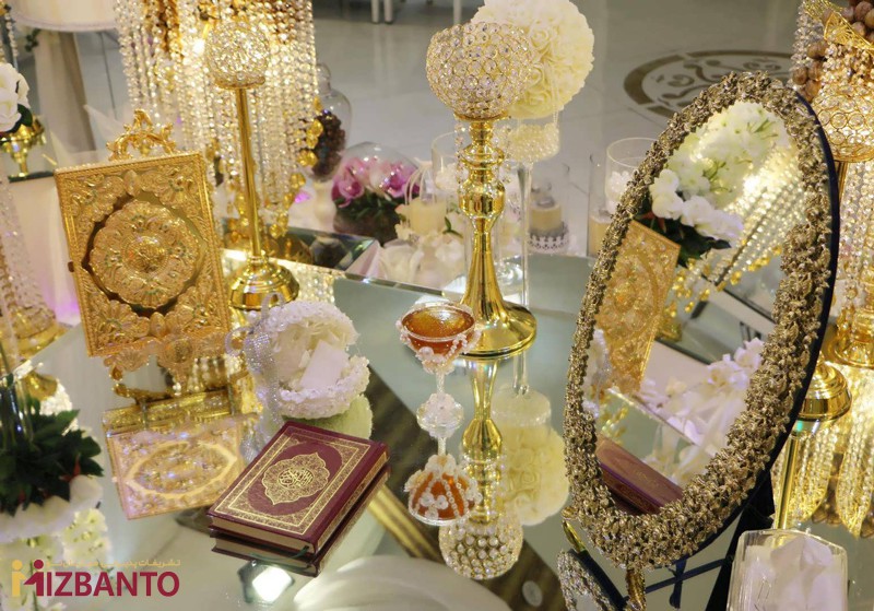 آینه و شمعدان سفره عقد