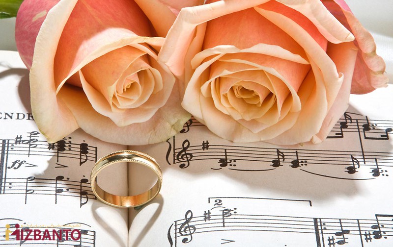 حلقه گل در میزان نت موسیقی