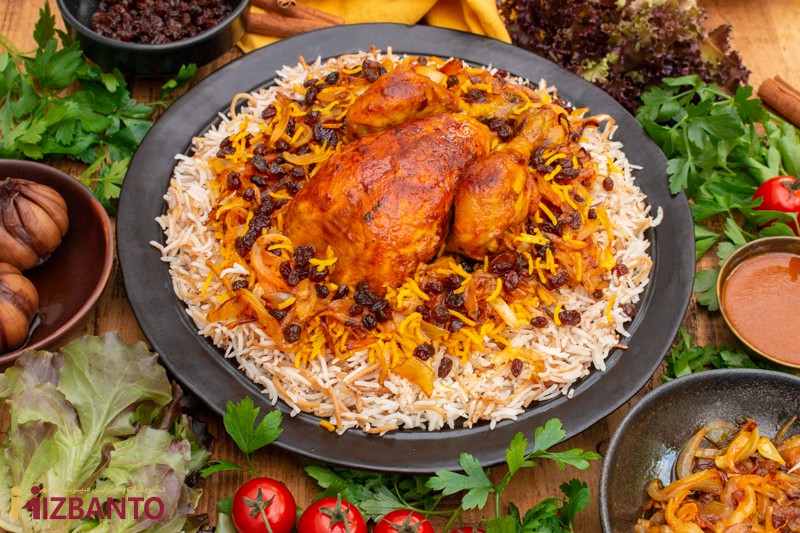 زرشک پلو با مرغ